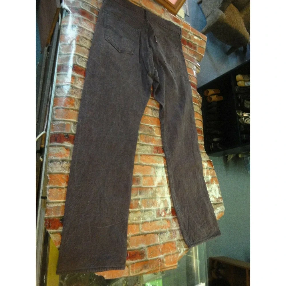 Vintage‎ men's Levis purple shade button fly 33W 30L faded denim jeans pants